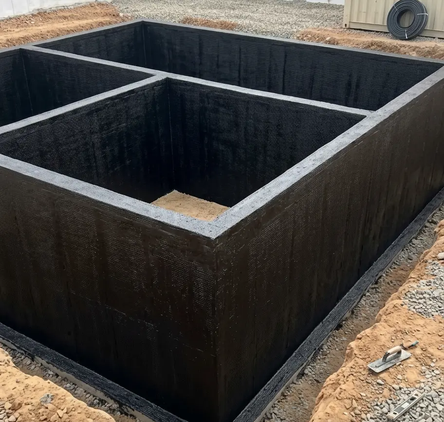 After waterproofing
